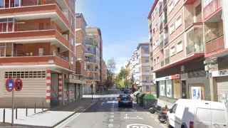 Calle de Rodrigo Rebolledo, en Zaragoza.