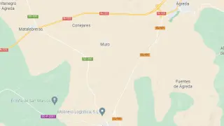 Mapa del término municipal de Matalebreras, en Soria.