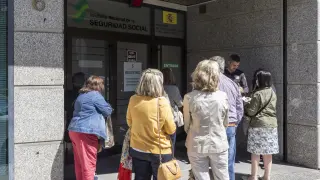 Oficina del INSS en la calle doctor Cerrada de Zaragoza.