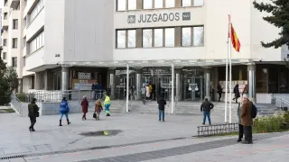 Archivo - Fachada de los juzgados de Plaza de Castilla.