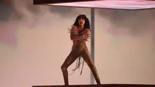 Loreen en uno de los ensayos de Eurovisión 2023.