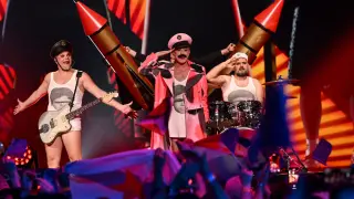 Croacia durante las semifinales de Eurovisión 2023