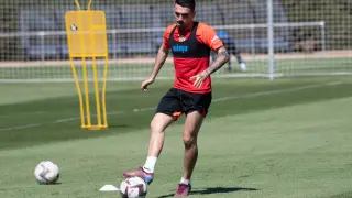 Joaquín fue uno más en la vuelta al trabajo de la SD Huesca.