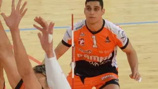 Rubén Lorente, durante un partido en Los Planos.