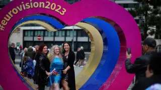 Fans de Eurovisión en Liverpool. gsc