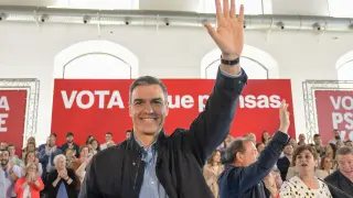 Acto público del PSOE con Pedro Sánchez en Puertollano (Ciudad Real)