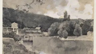 El paisajista Sánchez Perrier, recuperado dibujo a dibujo en una muestra del Museo del Prado