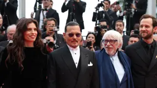 Johnny Depp en la alfombra roja de Cannes