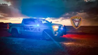 Un coche de Policía de Springfield, Colorado.