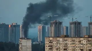 Ataques rusos en Kiev.