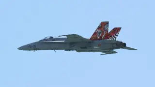 Un F-18 del Ala-15 del Ejército del Aire