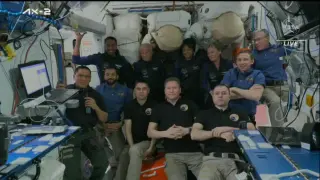 Los cuatro tripulantes de la misión privada AXIOM disfrutan ya de su estancia en la Estación Espacial Internacional
