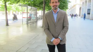 El candidato de Izquierda Unida a la Presidencia de Aragón, Álvaro Sanz.