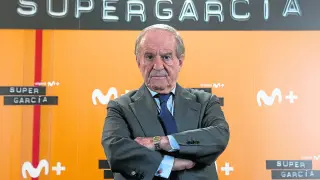 José María García, en la presentación de la serie documental 'Supergarcía'.