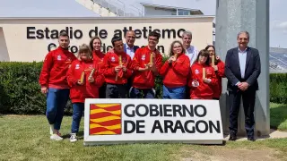 Felipe Faci recibe a los aragoneses que participan en los Juegos Mundiales Special Olympics