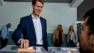 El candidato del PP a la Presidencia del Gobierno de La Rioja, Gonzalo Capellán