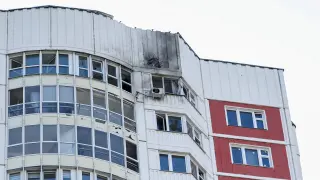 Un ataque con drones en Moscú provoca daños en edificios.