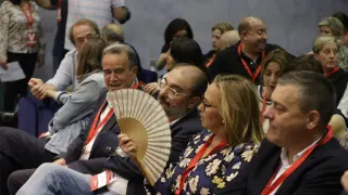 Foto del Comité Regional del PSOE Aragón en Zaragoza, con la intervención de Javier Lambán