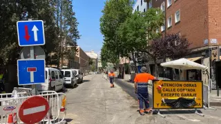 La segunda fase de obras de renovación de tuberías en la calle Pedro Cerbuna comienza este lunes