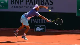 Alejo Sánchez, en la tierra de Roland Garros.