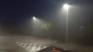 La intensa tormenta en Calatayud ha descargado casi 25 litros por metro cuadrado