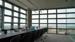 Vista desde la oficina de Cuatrecasas en la Torre Aragonia de Zaragoza