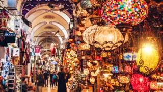 Un rincón de el Gran Bazar de Estambul.