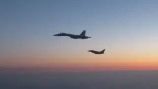 Cazas británicos y suecos interceptan aviones rusos cerca del espacio aéreo de Suecia