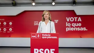 La portavoz del PSOE y ministra de Educación y Formación Profesional, Pilar Alegría, encabeza la lista al Congreso por Zaragoza