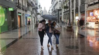 Lluvia en Zaragoza