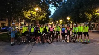 Los participantes en la Brevet Vuelta a Huesca.
