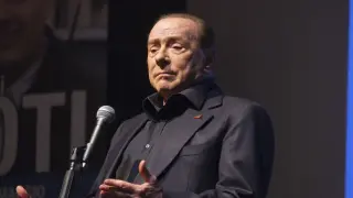 Silvio Berlusconi a Genova per sostenere la candidatura alla presidenza di Giovanni Toti