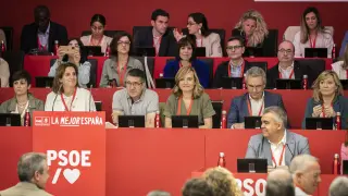 Comité federal de listas en la sede nacional del PSOE en Madrid