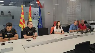 La consejera de Presidencia del Gobierno de Aragón, Mayte Pérez, ha presidido la reunión del Cecop