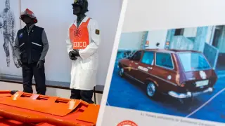 El Museo del Fuego acoge la exposición fotográfica 'Hilos de vida', 40 años de asistencia médica de los Bomberos de Zaragoza
