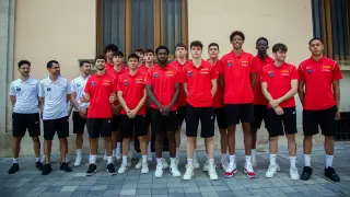 La selección española U19 posa esta semana en Calatayud.