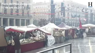 El viento y las lluvias se han dejado notar en el Mercado Medieval