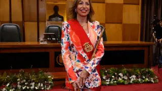 Acto de proclamación de Natalia Chueca (PP) como nueva alcaldesa de Zaragoza.