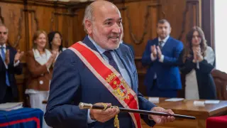 Cuarta investidura consecutiva de Aranda como alcalde de Calatayud.