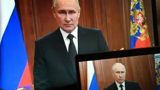 El presidente de Rusia, Vladimir Putin se dirige a la nación por la crisis en el país por los mercenarios Wagner