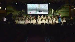 Gala de presentación de las mairalesas de San Lorenzo en agosto de 2022.