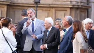 President Mattarella receives Spanish King and Portugal's President in Palermo