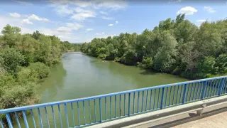 Río Aragón, a su paso por Mélida, Navarra.