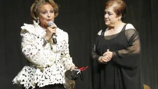 Carmen Sevilla en la Sala Multiusos del Auditorio de Zaragoza.
