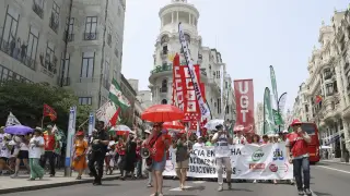 Manifestación de funcionarios de Justicia en Madrid