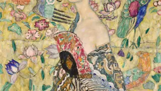 'Dama con abanico', de Klimt.
