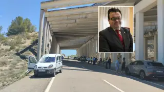El atropello al alcalde de Zuera, Luis Zubieta, ha ocurrido en la N-330, km 541, en el término municipal Gurrea de Gállego