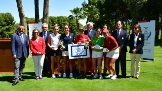 Entrega de los premios del Campeonato de España Absoluto de Golf.