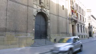 Iglesia de San Vicente o de la Compañía, donde tenían su sede los jesuitas hasta que abandonaron Huesca en 2019.