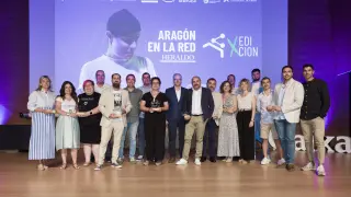 Los galardonados en los X Premios Aragón en la Red